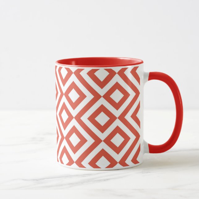 Mug Mander orange et blanc (Droite)