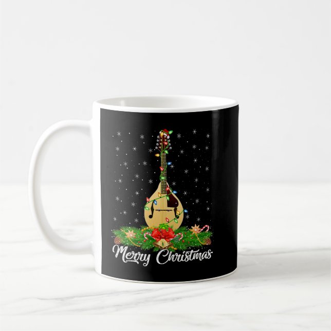 Mug Mandolin Lover Music Lover Correspondance de Santa (Gauche)
