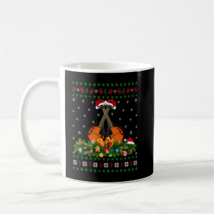 Mug Mandolin Lover Xmas Santa Hat Ugly Mandolin Christ