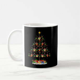 Mug Mandolin Lover Xmas Tree Lights drôle Père Noël Ma
