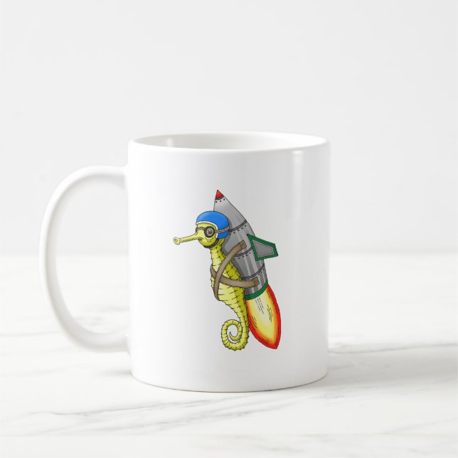 Mug Manège de jetpack hippocampe sous la mer (Gauche)