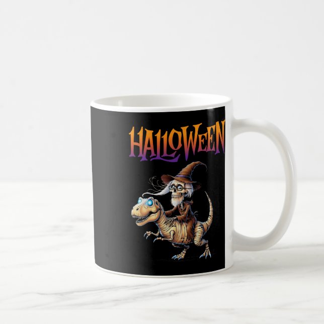 Mug Manège squelette T-Rex Halloween  (Droite)