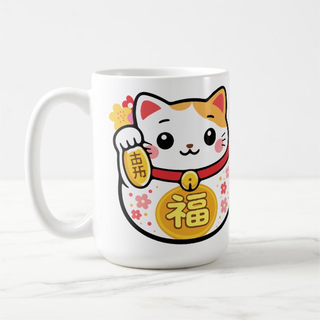 Mug Maneki tanuki daruma Kawaii japonais (Gauche)