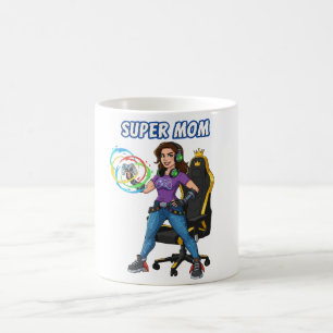 Mug Manette de jeu pour Super Maman en dessin animé