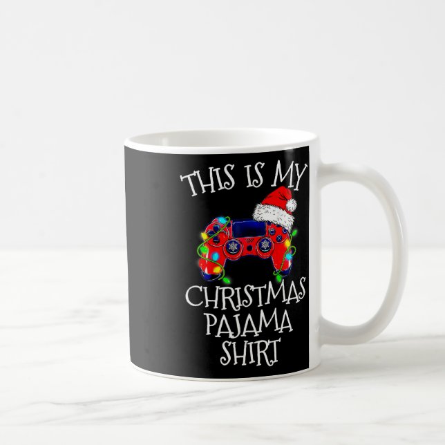 Mug Manette de jeu vidéo de chemise de pyjama Chapeau  (Droite)