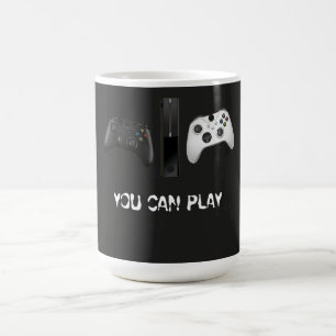 Mug Manette de Jeu "Vous Pouvez Jouer" Minimaliste