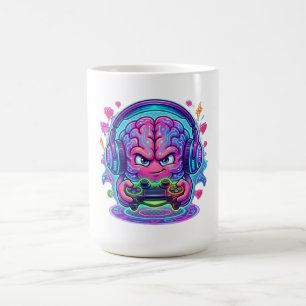 Mug Manette de niveau supérieur pour cerveau de gamer 