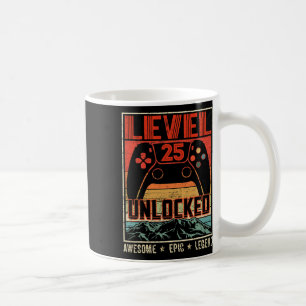 Mug Manette vidéo rétro vintage débloquée niveau 25 B