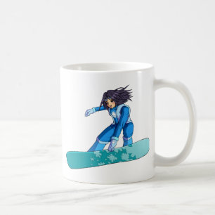 Mug Manga Snowboarder Girl