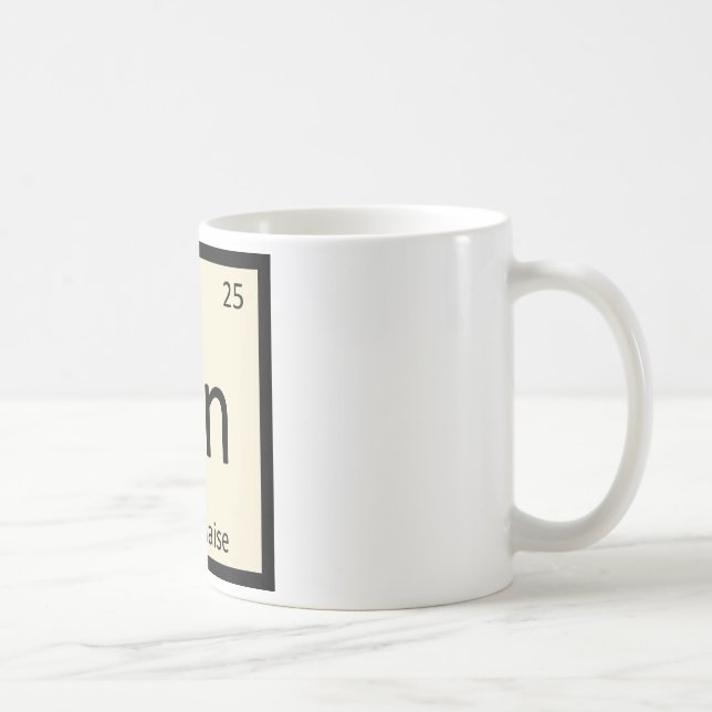 Mug Manganèse - Tableau périodique de chimie de (Droite)