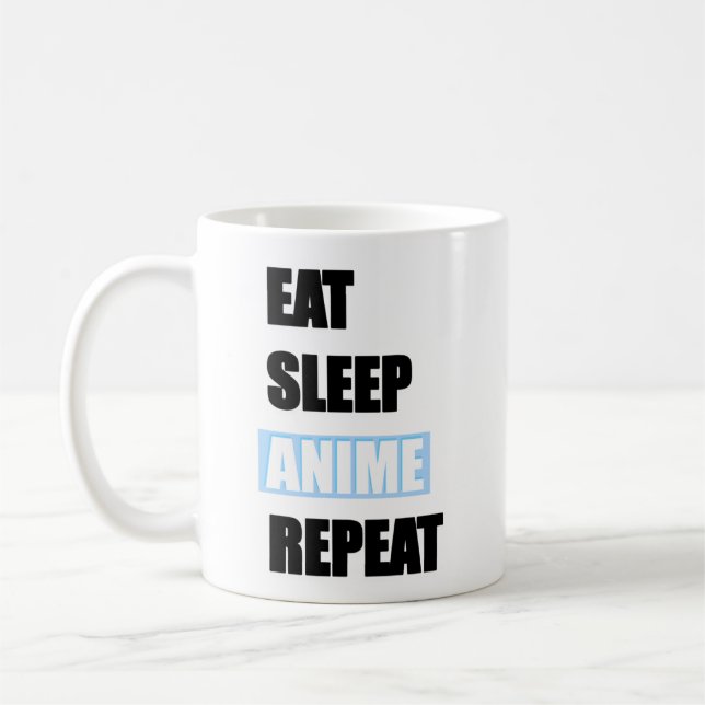 Mug Mange, Dors, Anime, Répète ! (Gauche)