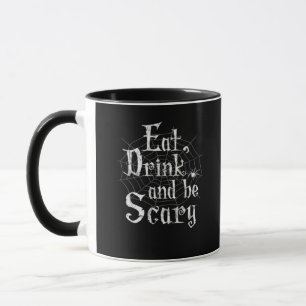 Mug Manger, boire et être effrayant Halloween