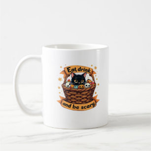Mug Manger Boire Et Être Effrayant Panier De Chasse-au