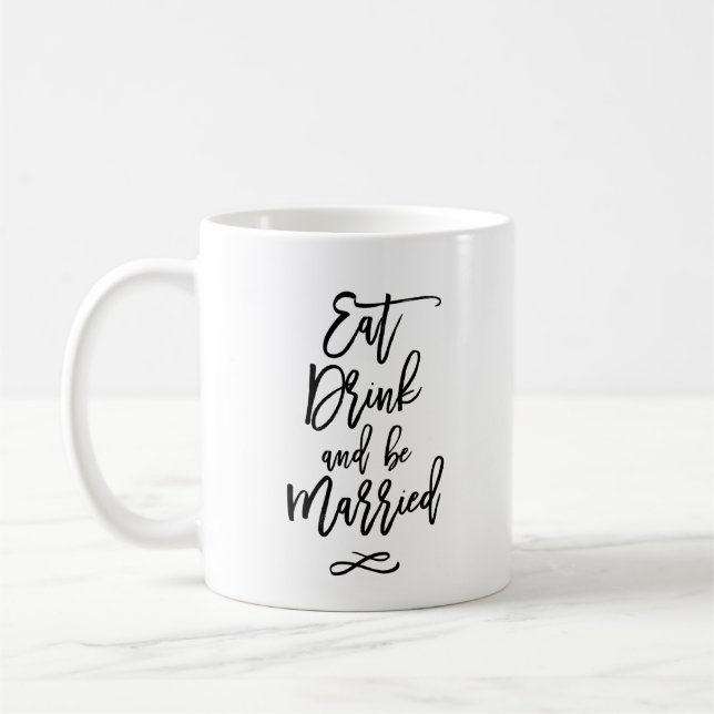 Mug Manger Boire et être Marié (Gauche)
