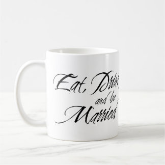 Mug MANGER BOIRE et être MARIÉ photo cadeau de mariée