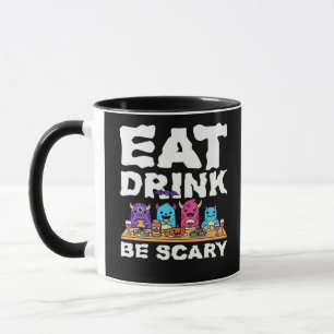 Mug Manger Boire Être Effrayant Créatif Halloween Mons