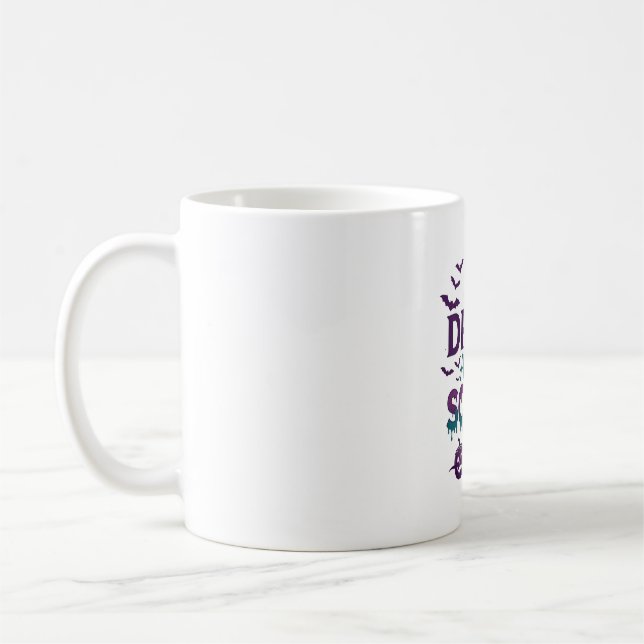 Mug Manger Boire Être Effrayant Halloween Arbre Effray (Gauche)