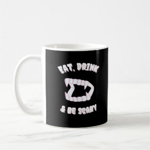 Mug Manger Boire Être Effrayant Style Vampire Minimali