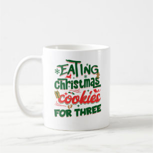 Mug Manger Des Cookies De Noël Pour Trois Drôle Noël B