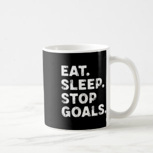 Mug Manger Dormir Arrêter Objectifs Drôle Foot Hockey 