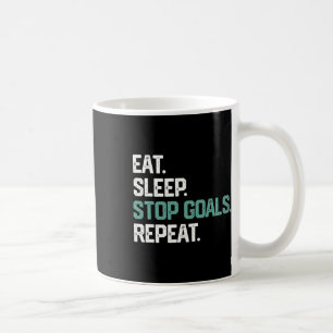 Mug Manger Dormir Arrêter Objectifs Répéter Gardien Fo