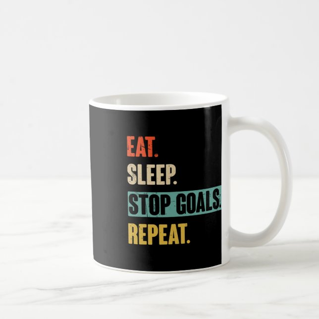 Mug Manger Dormir Arrêter Objectifs Répéter Gardien Fo (Droite)