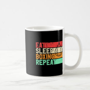 Mug Manger Dormir Boxe Répéter Combattant Mma Rétro Ki