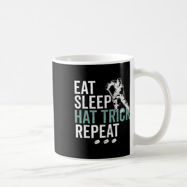 Mug Manger Dormir Coup du Chapeau Répéter Cool Puck de (Droite)