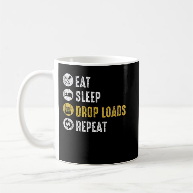 Mug Manger Dormir Déposer Charges Répéter Conducteur d (Gauche)