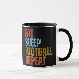 MUG MANGER DORMIR FOOTBALL RÉPÉTER