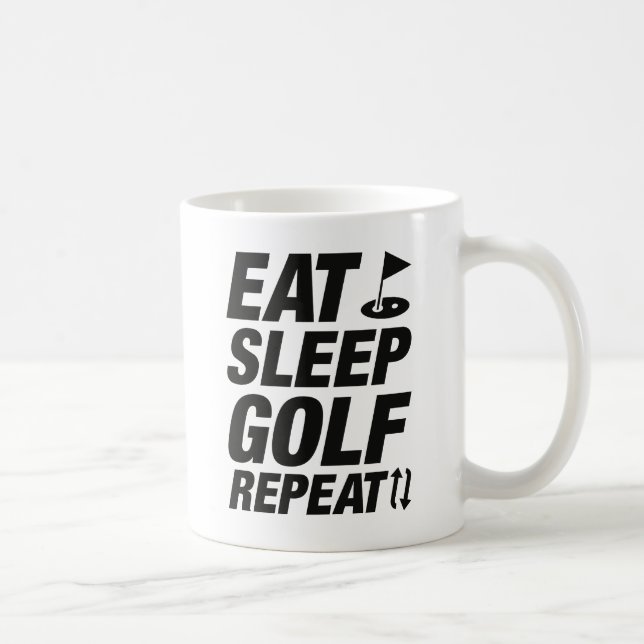 Mug Manger Dormir Golf Répéter (Droite)