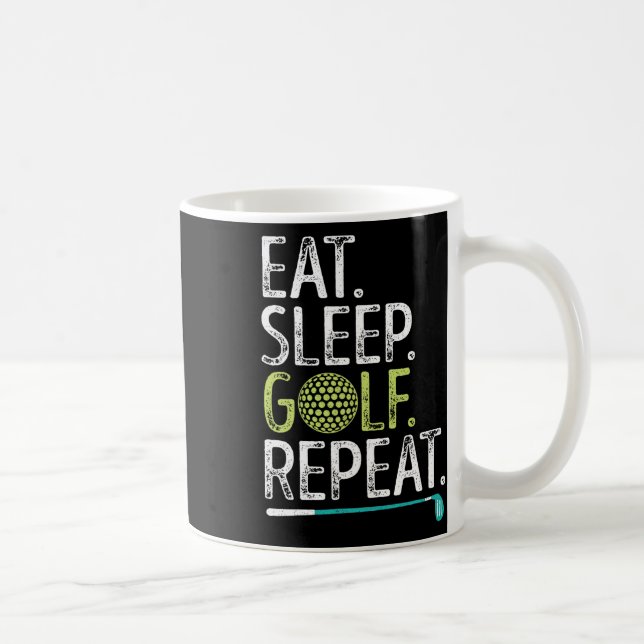 Mug Manger Dormir Golf Répéter Golf Golfeur Drôle Homm (Droite)
