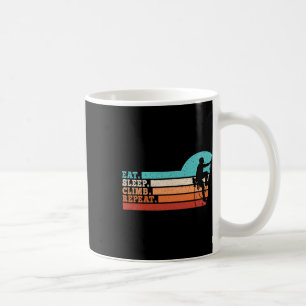 Mug Manger Dormir Grimper Répéter Drôle Grimpeur Homme
