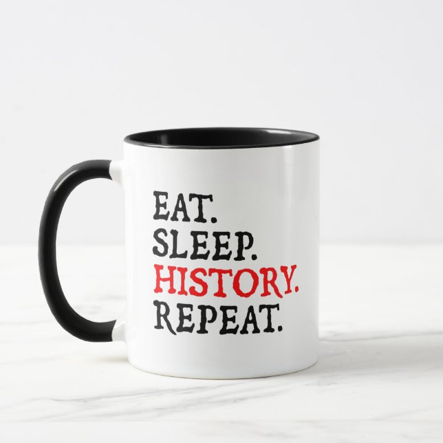 Mug Manger.Dormir. Histoire.Recommencer. (Gauche)