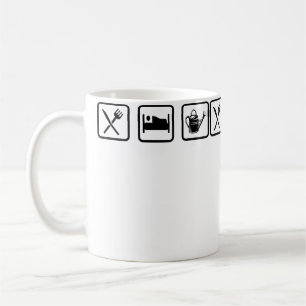 Mug Manger Dormir Jardin Répéter Jardinage Jardinier H
