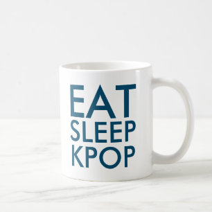 Mug Manger Dormir Kpop Cadeau pour fan de musique ma