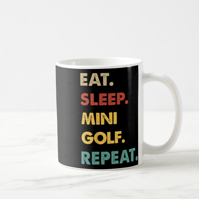 Mug Manger Dormir Mini-golf Répéter Drôle Amateur de M (Droite)