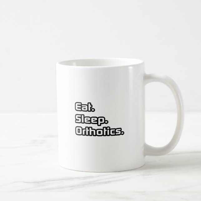 Mug Manger. Dormir. Orthotique. (Droite)
