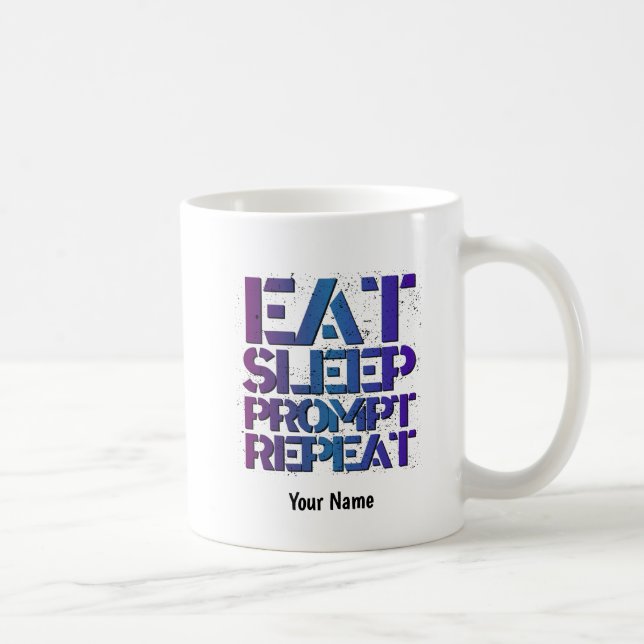 Mug Manger, Dormir, PROMPT, Répéter - ESPRT1 (Droite)
