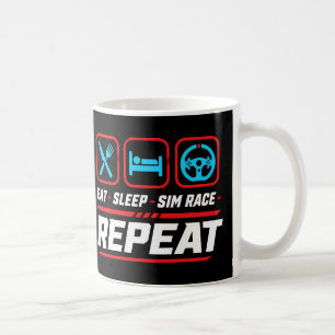 Mug Manger dormir sim course répéter pour les fans de