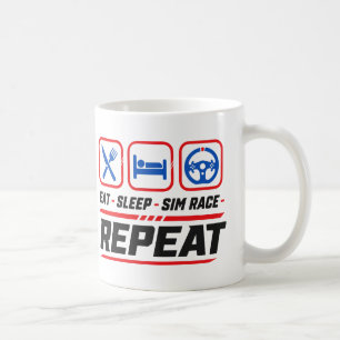 Mug Manger dormir sim course répéter pour les fans de