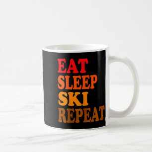 Mug Manger dormir skier répéter montagne hiver chalet 