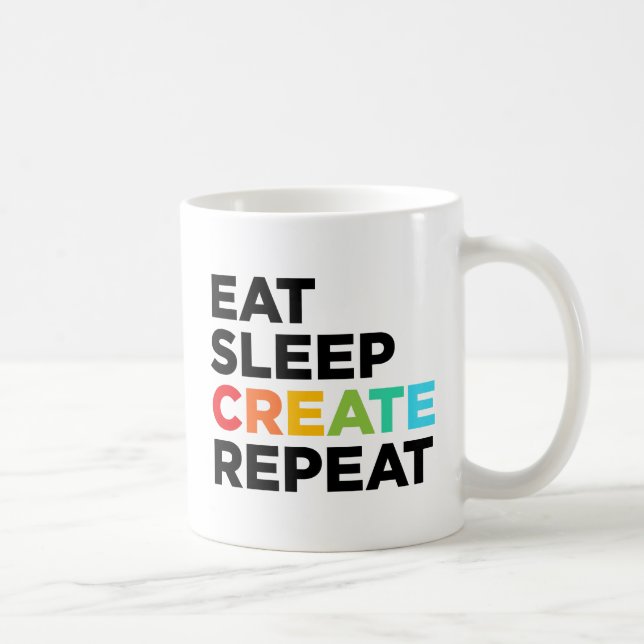 Mug Manger le sommeil Créer une répétition (Droite)