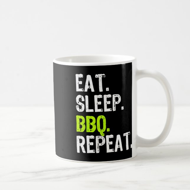 Mug Manger Sleep Bbq Répéter Rbeque Rbecue Rbecue Drôl (Droite)