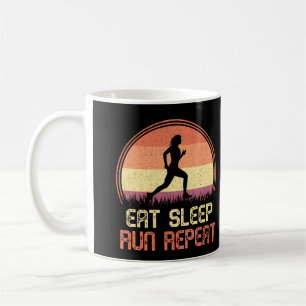 Mug Manger Sleep Run Répéter Marathon de l'athlète rét