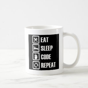 Mug - manger-sommeil-code-répétition