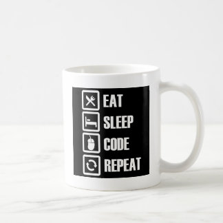 Mug - manger-sommeil-code-répétition