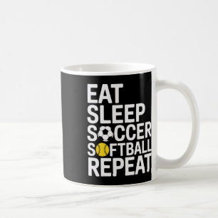 Mug Manger Sommeil Football Softll Répéter Joueurs de