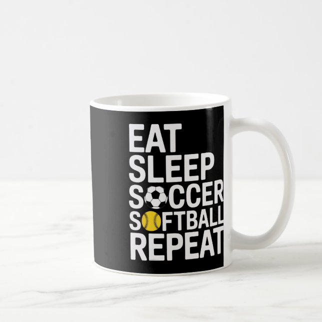 Mug Manger Sommeil Football Softll Répéter Joueurs de  (Droite)