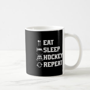 Mug Manger Sommeil Hockey Répéter Joueur de hockey sur